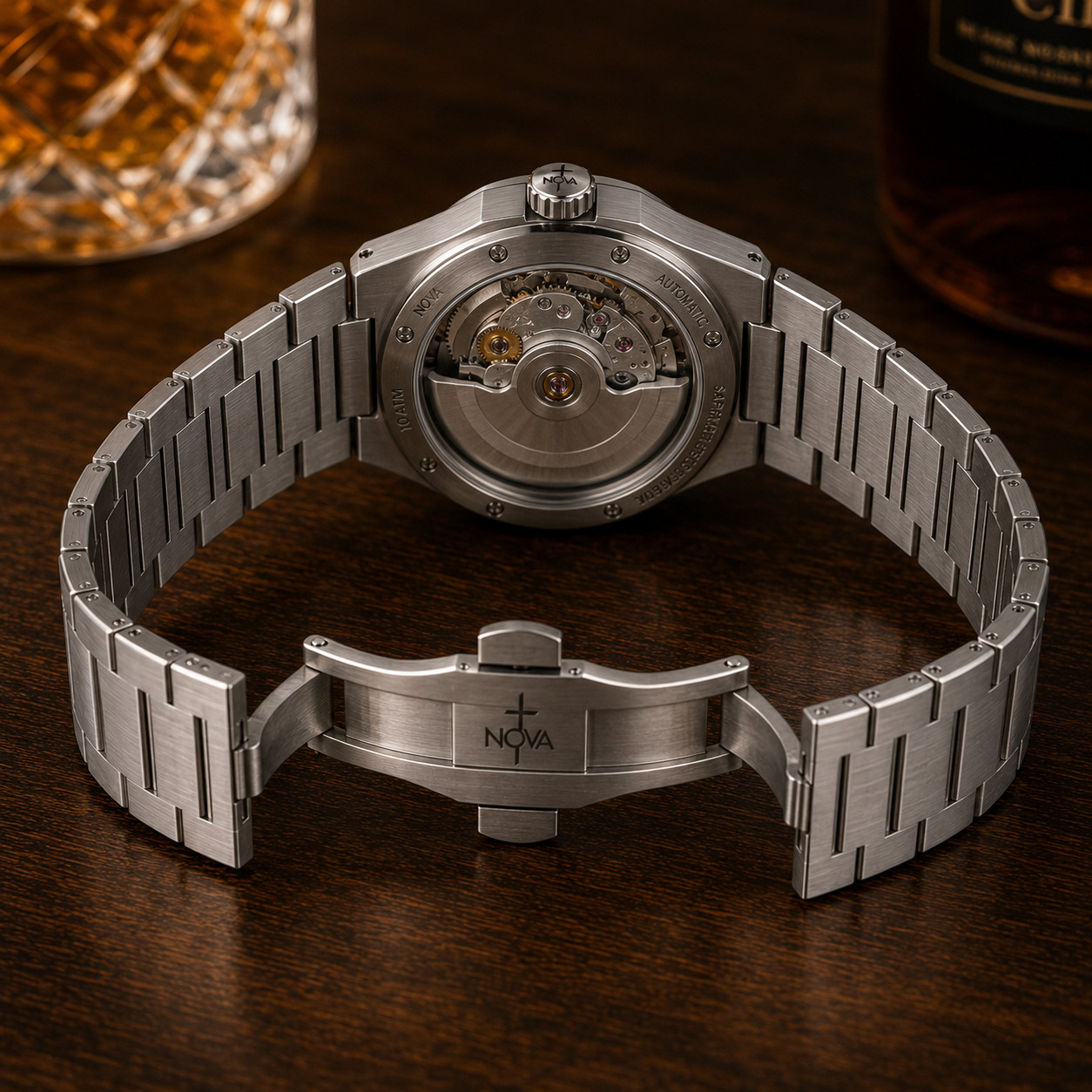Nova Christian Silver Faith Custom Watch Turquoise Dial 40mm