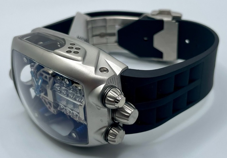 Montres Prestige Invicta Auto Engine Men’s Watch W/ Skeleton Dial 44mm MPW-0153