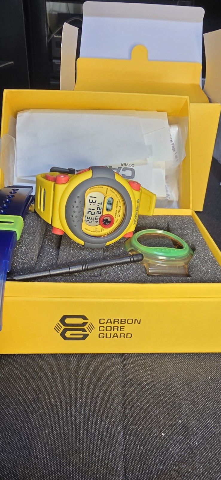 Casio G-Shock Double Bezel Changing Band GB001MVE-9 Box set Limited Edition