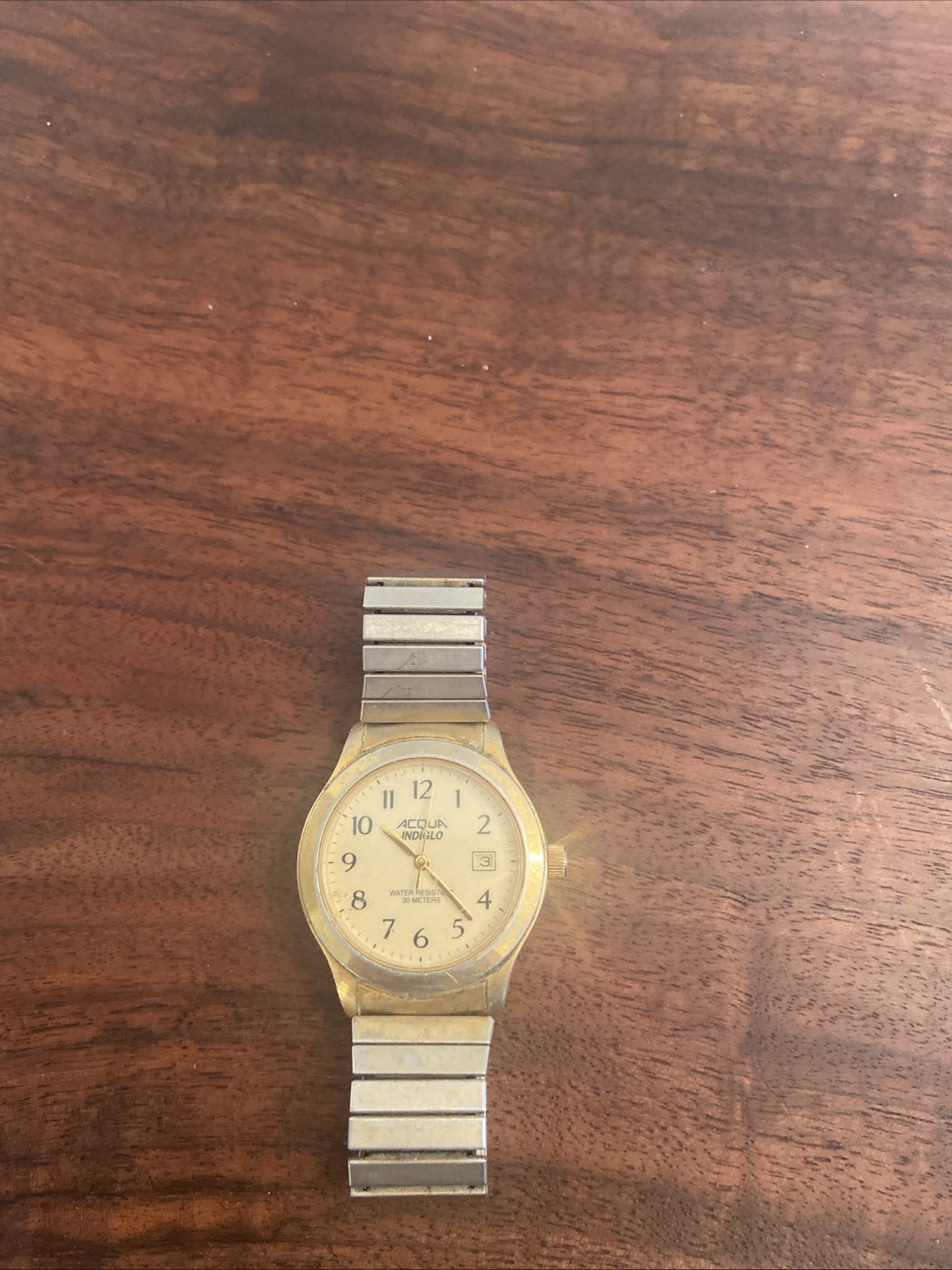 Acqua Indiglo Water Resistant 30 Meters CR2016 Cell WR 30M Watch