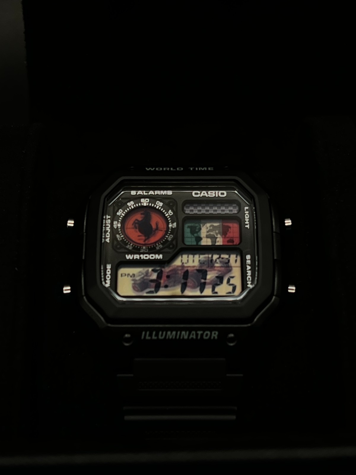 “Tifosi” | 🇮🇹🏎️🏁 | Custom Ferrari Formula CASIO AE-1200WHD | Royale | MOD