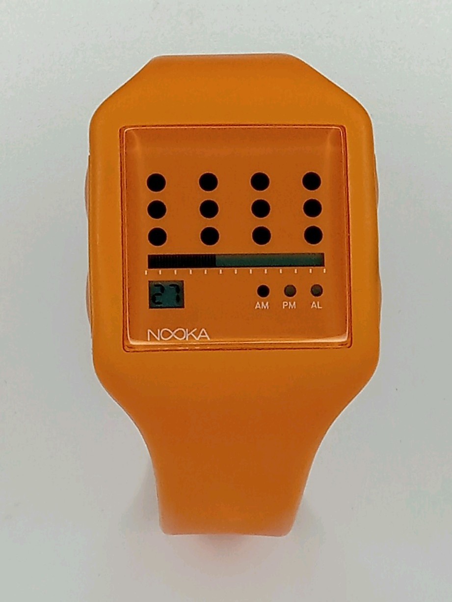 Super Rare Orange Nooka Watch Unique Futuristic Style- Zub – New Battery