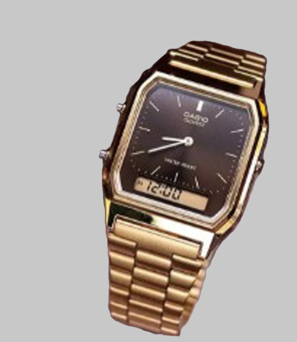 NEW CASIO Unisex Analog Digital Watch Gold Tone Vintage AQ-230GA-5A / SWIFT