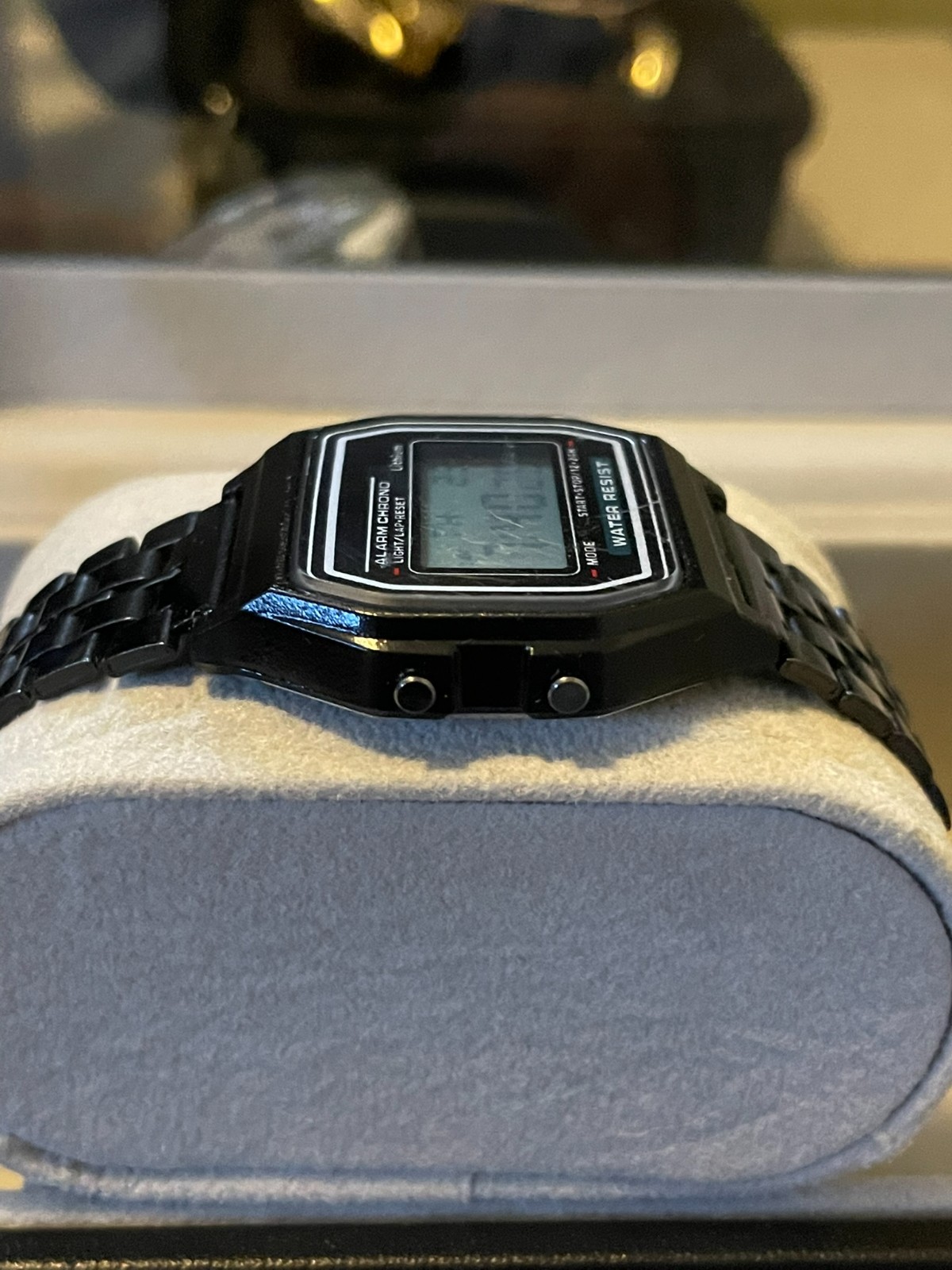 Black Stainless Steel – Digital – Casual – Water Resistance – LED – Watch