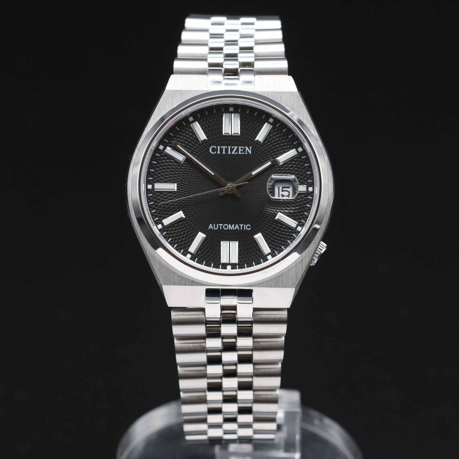Citizen Tsuyosa NK0020-55E Automatic Black Dial 40mm Stainless Steel Watch NIB⚫