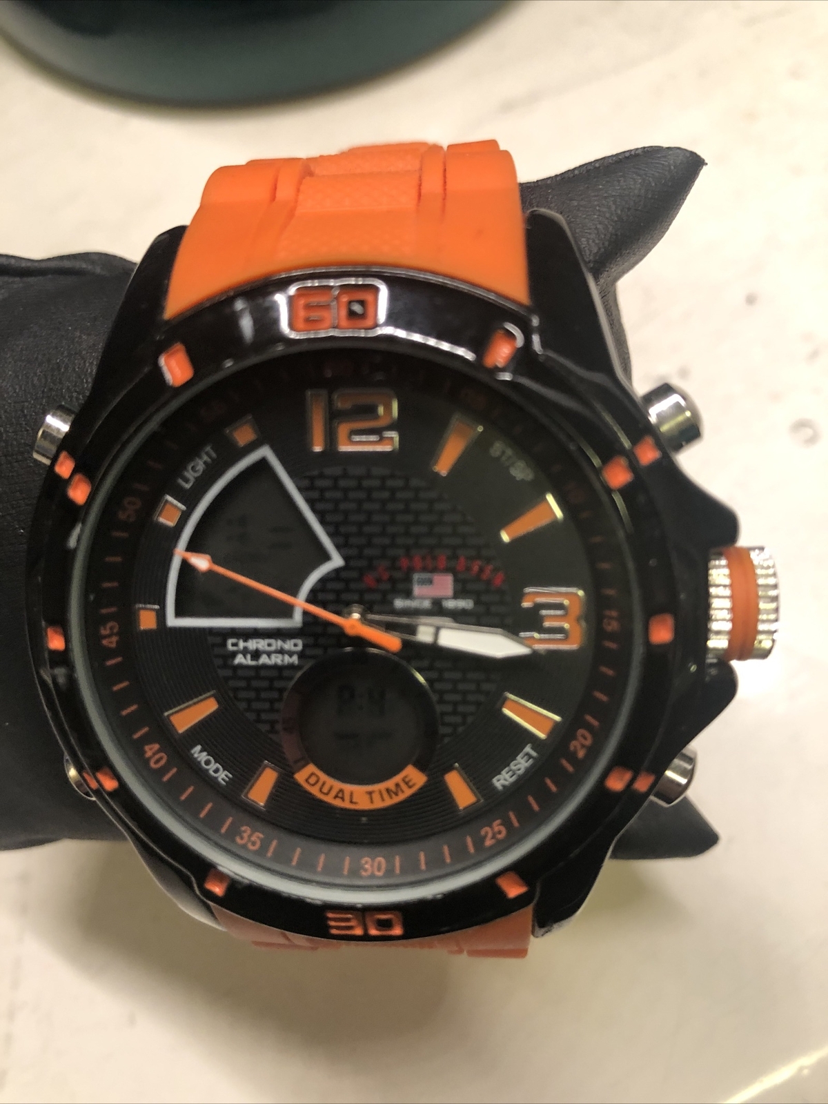 US POLO DUAL TIME WATCH