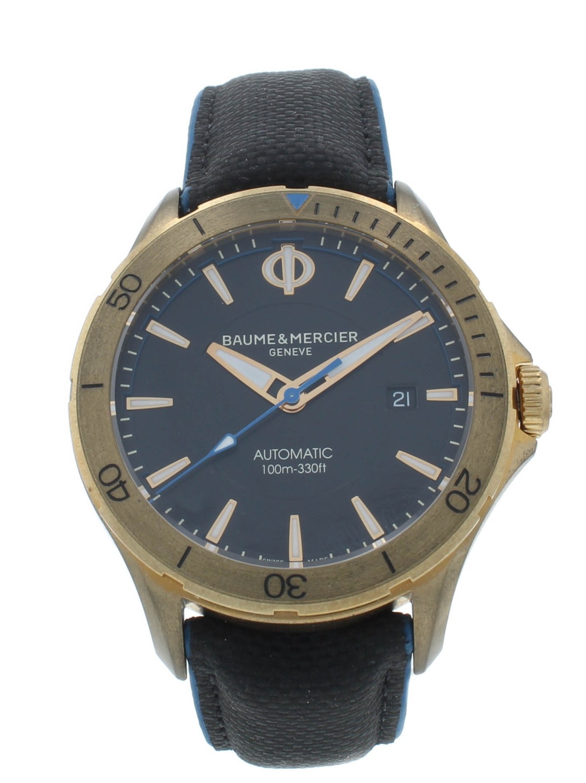 Baume & Mercier Clifton Club Bronze Black Dial 42mm Auto Men’s Watch M0A10500