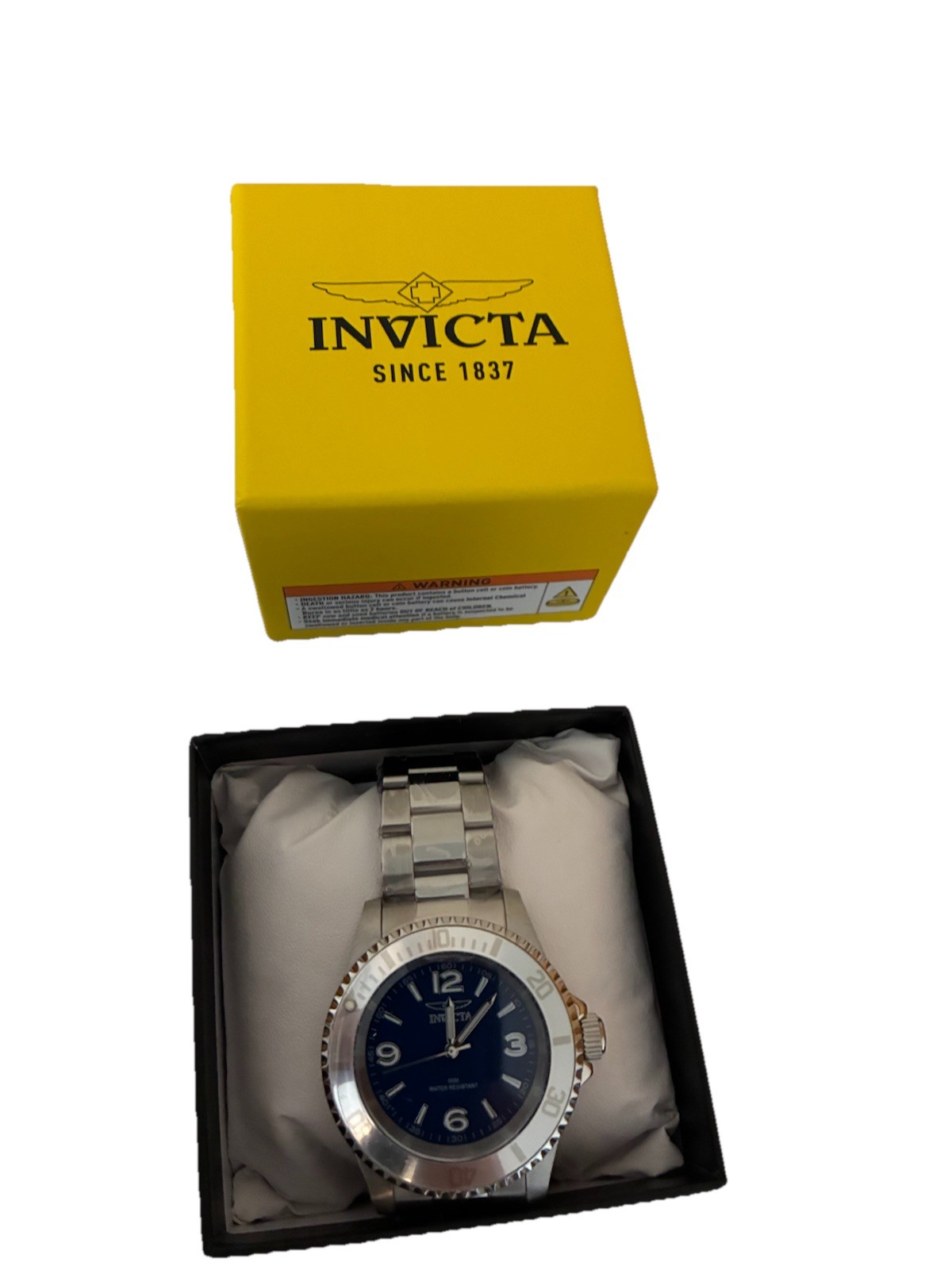 Invicta Specialty Rowan Men’s Blue Dial Stainless Steel Watch w/Box (69478)