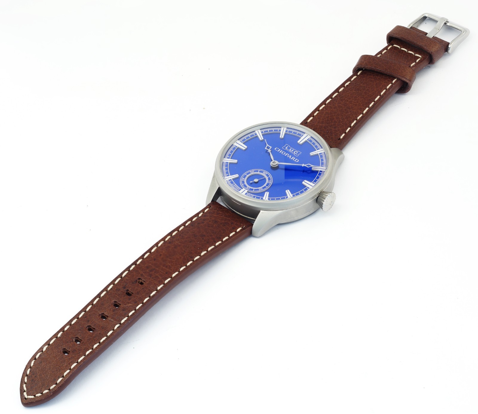 Antique LUC Chopard marriage watch vintage mechanical luxury men blue dial