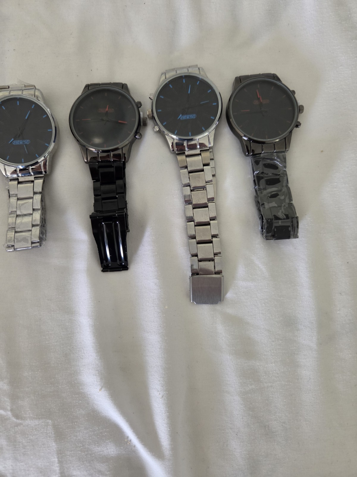 2pcsWaterproof Watch Stainless Steel Quartz Luminous Classic Business Wristwatch