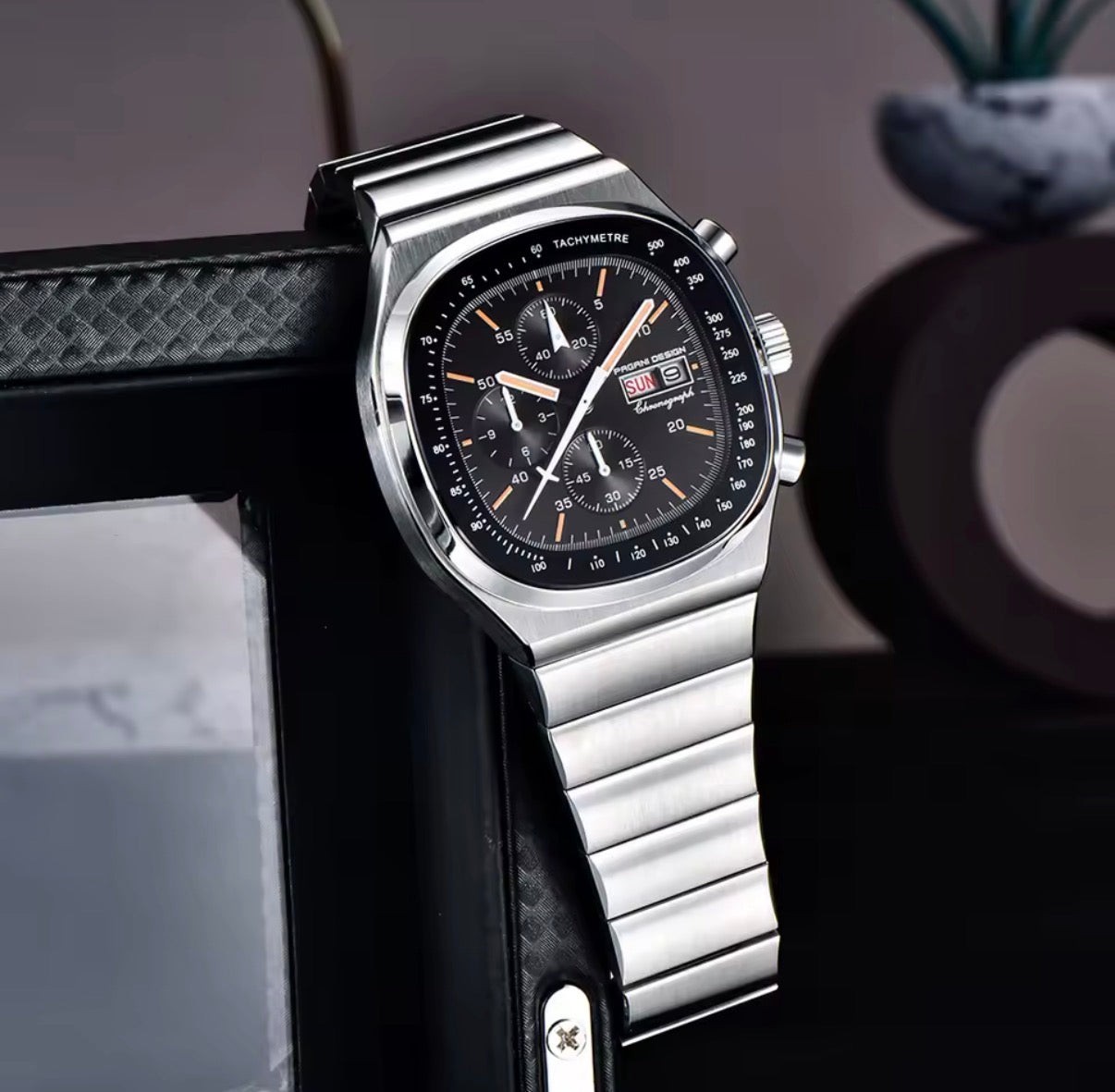 Pagani Design PD-1819 White Chronograph Stainless Steel Quartz Men’s Watch
