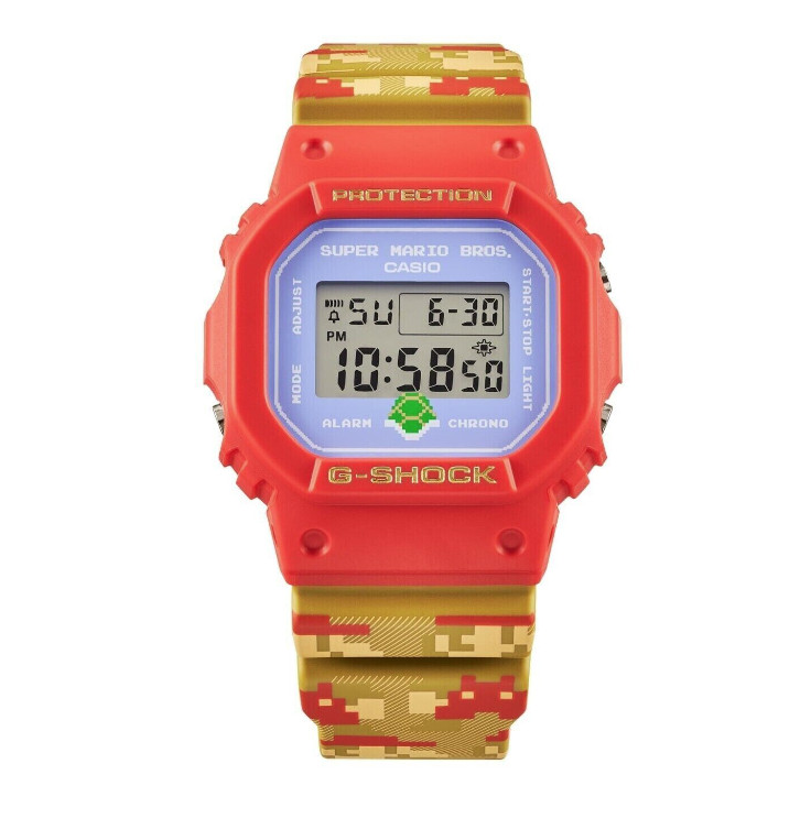 Mario Casio G-Shock DW5600SMB4JR Watch NintendoSuperMario DEL in 4 businesday