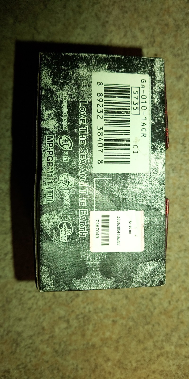 G-Shock GA010-1A Watch – In Box