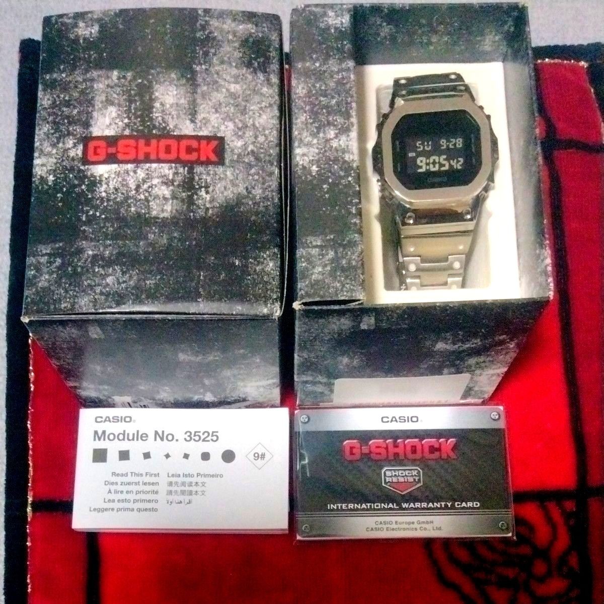 CASIO G SHOCK DW5600 Digital Wristwatch Silver Full Metal Specification