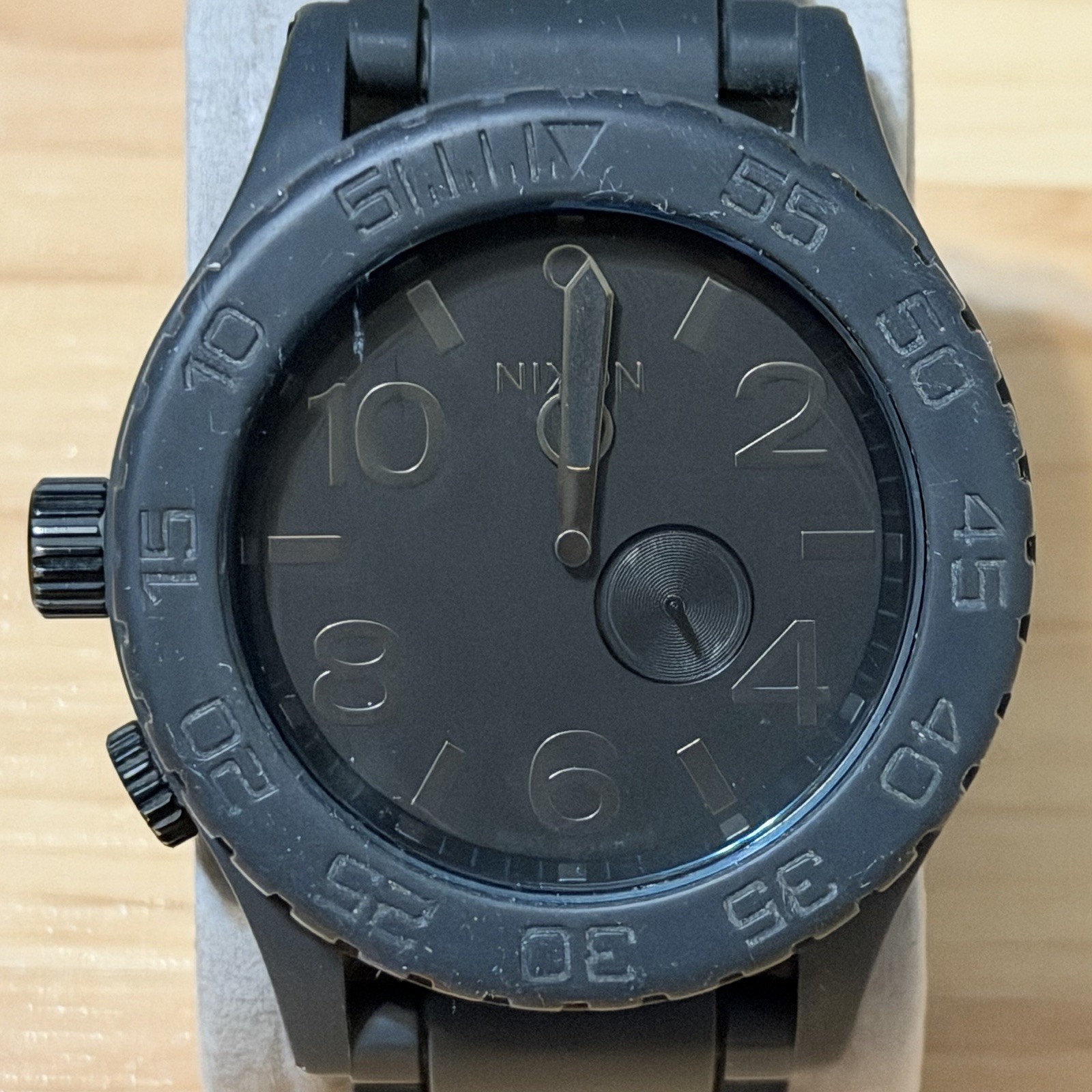 Nixon The Rubber 51-30 “Simplify” Tide Black Men’s Analog Surf Watch RUNNING