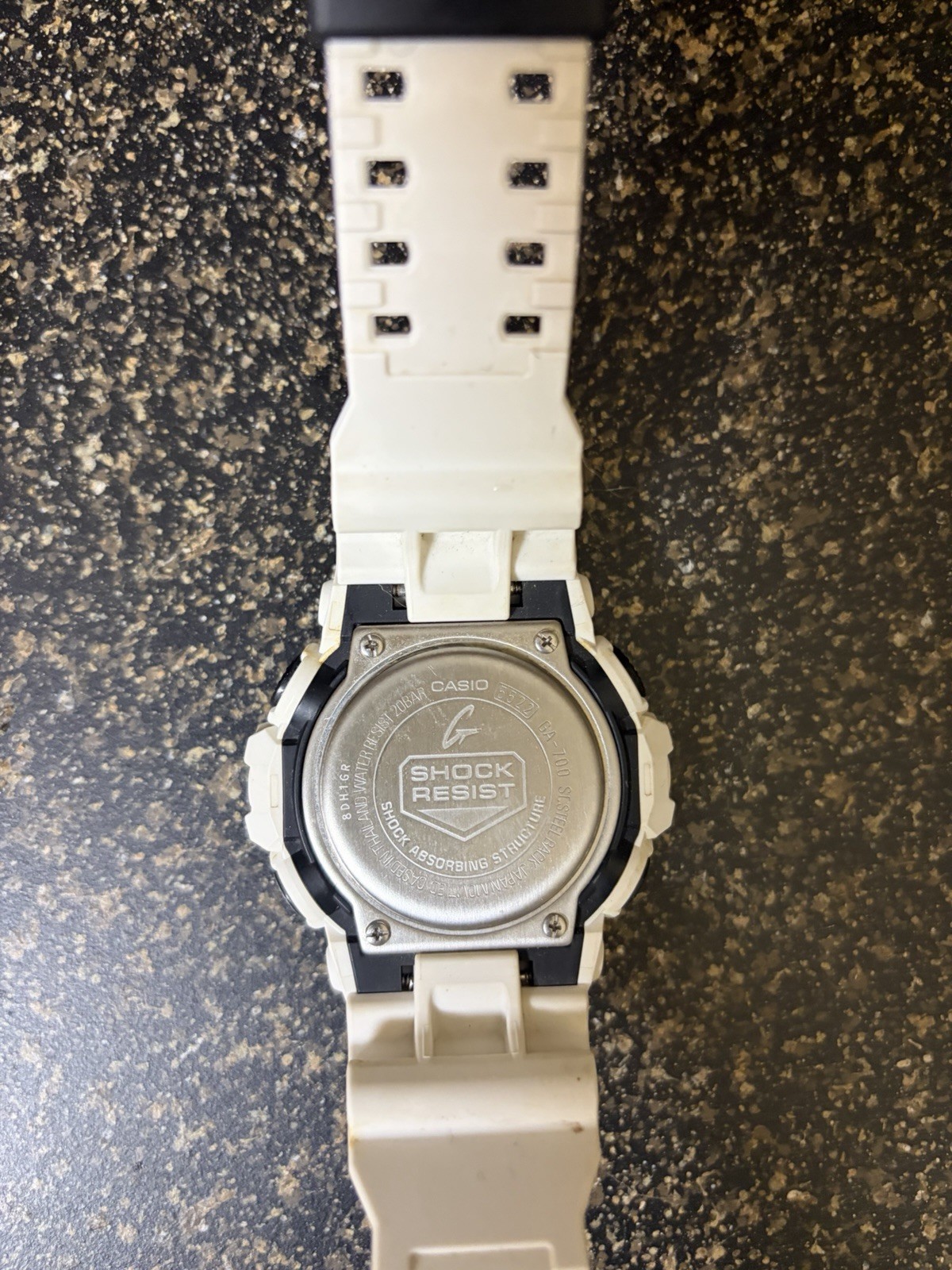 Casio Men’s G-Shock GA-700 Series Analog-Digital Watch White Resin