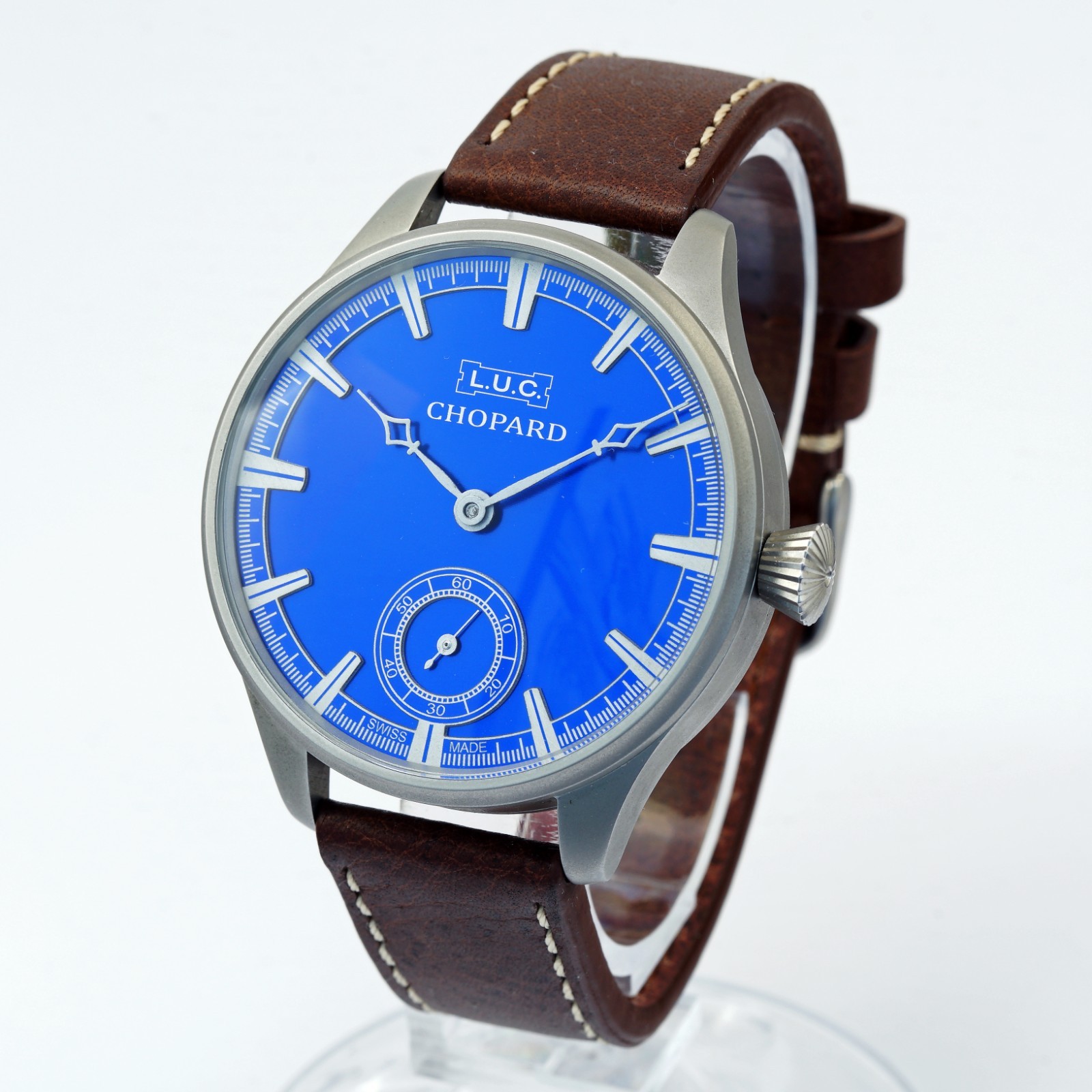Antique LUC Chopard marriage watch vintage mechanical luxury men blue dial