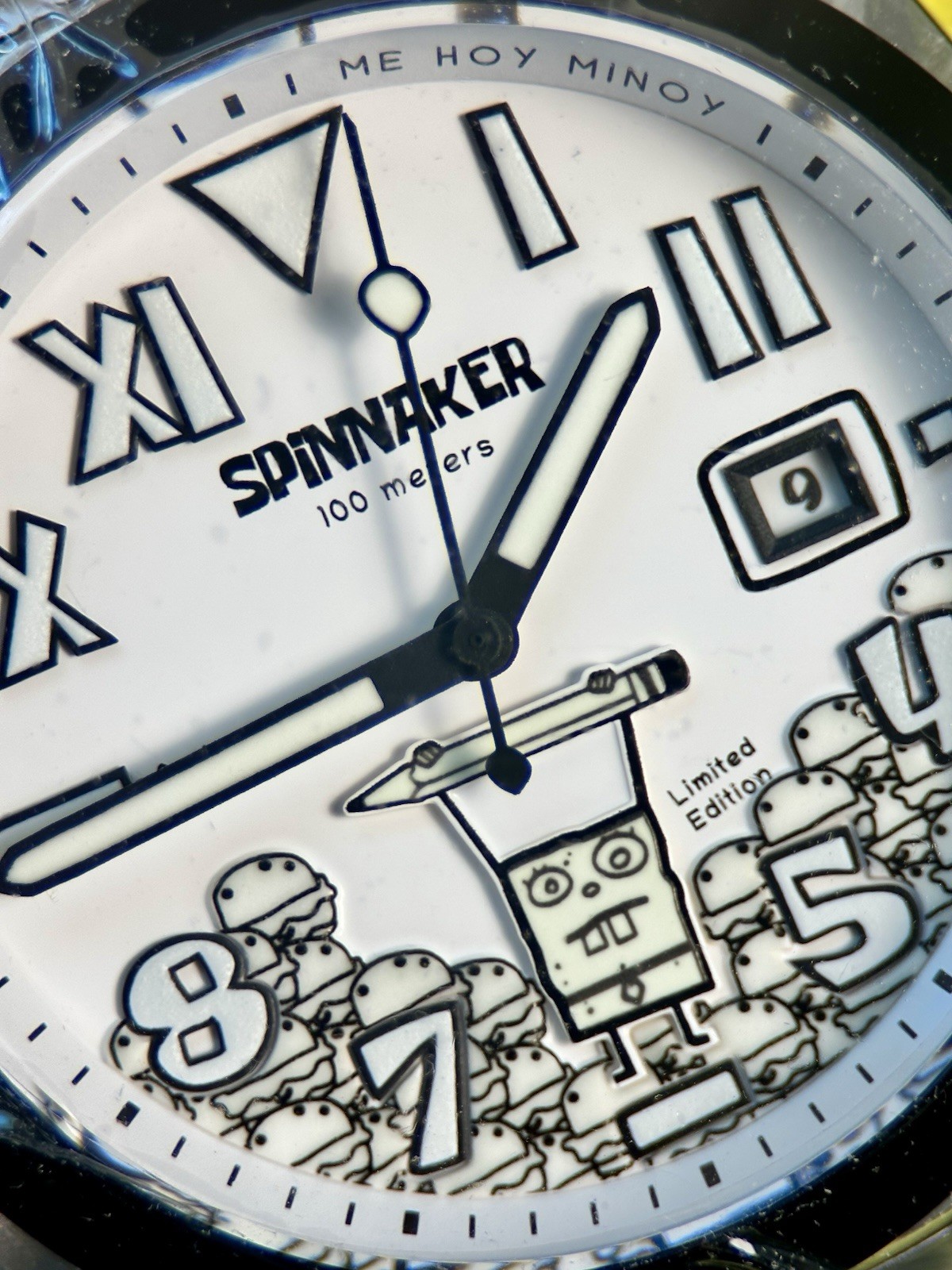 Spinnaker Hull Automatic Watch SpongeBob Doodlebob Limited Edition 400/500