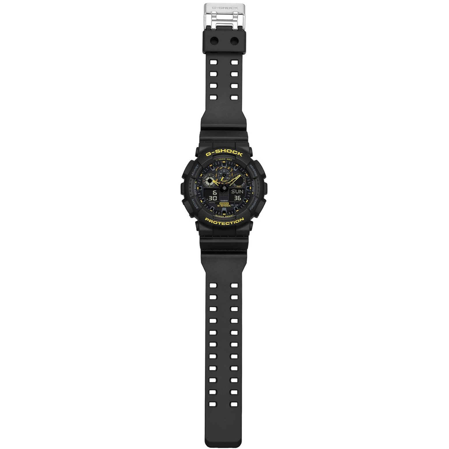 CASIO G-SHOCK GA-100CY-1AJF Caution Yellow Analog Digital Watch Black 51.2mm