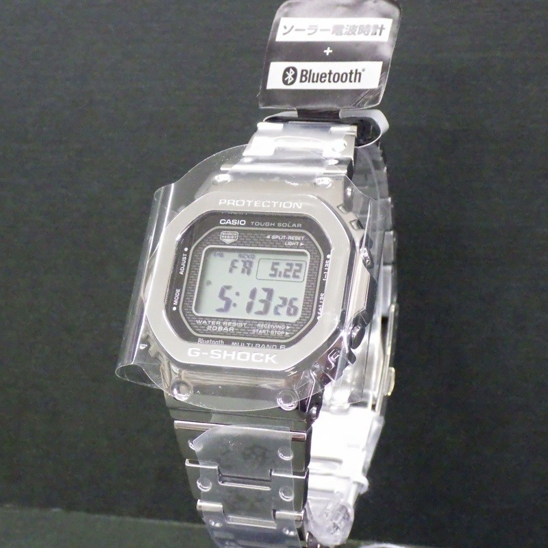 Free Special Brand New CASIO G SHOCK GMW B5000D 1JF Full Metal Silver Digital