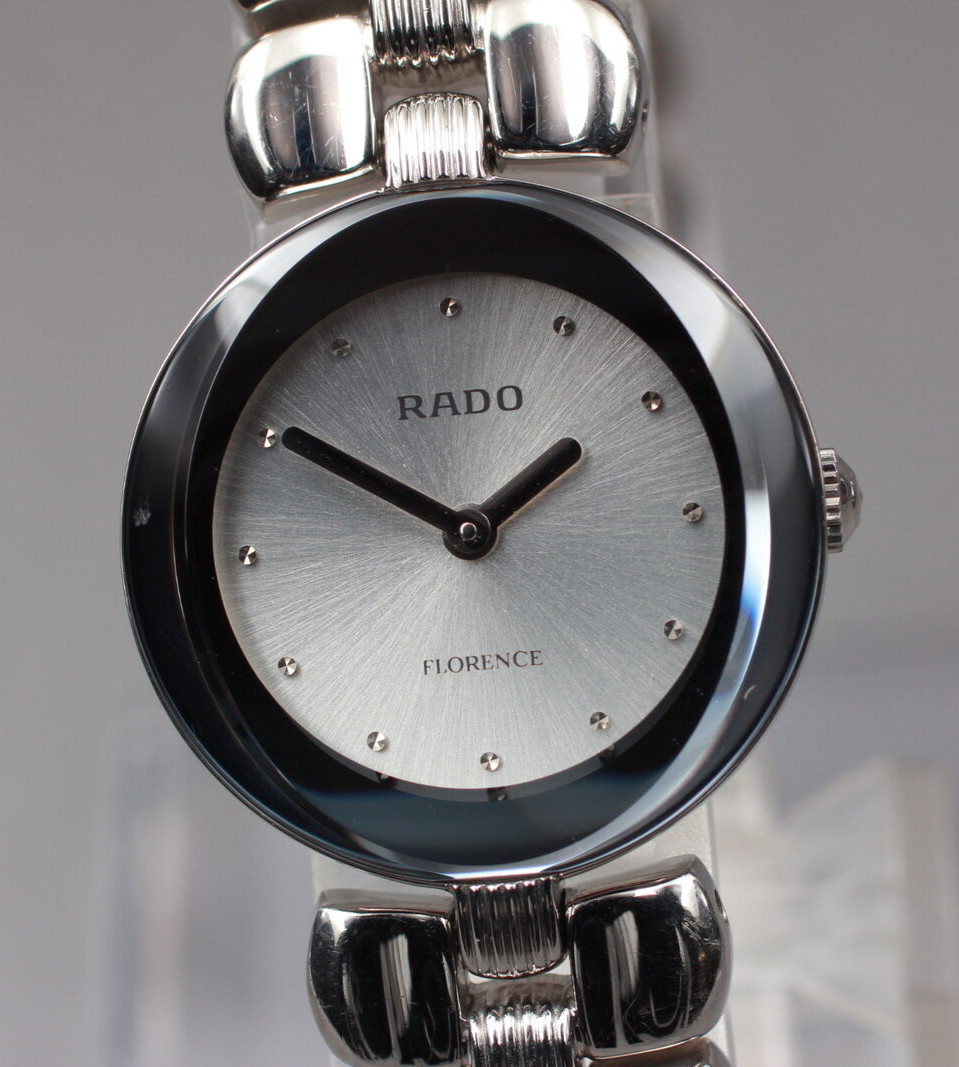 [Exc+5] Rado Florence 153.3717.4 Silver dail Lady’s Quartz Watch From JAPAN