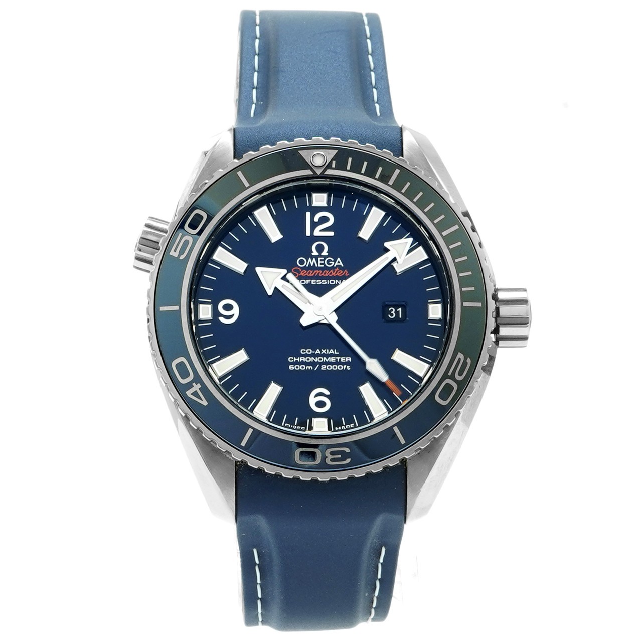 Omega Watch Planet Ocean 600M Seamaster – Inventory 8091 Titanium 38mm Rubber
