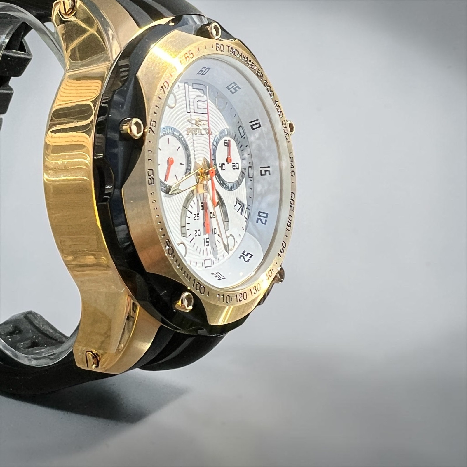 Invicta Speedway Gaccel 51mm Black Chronograph Men’s Watch NIB