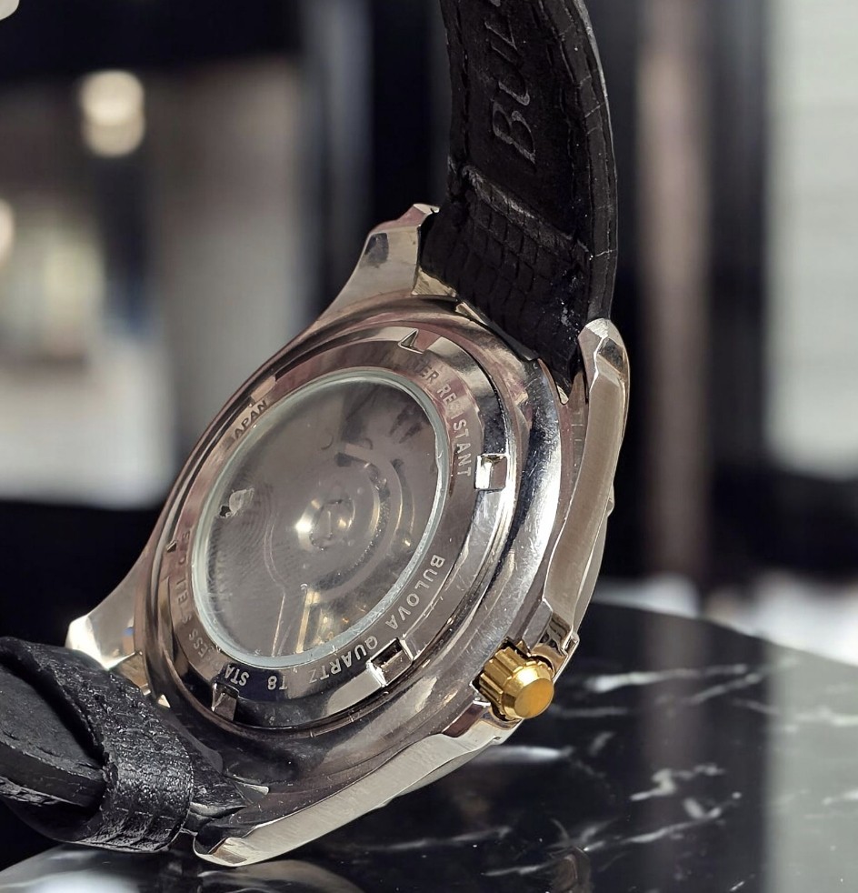 VINTAGE 98G36 BULOVA MOTION QUARTZ KINETIC MILLENIA 100M WATCH NEW NOT WORN