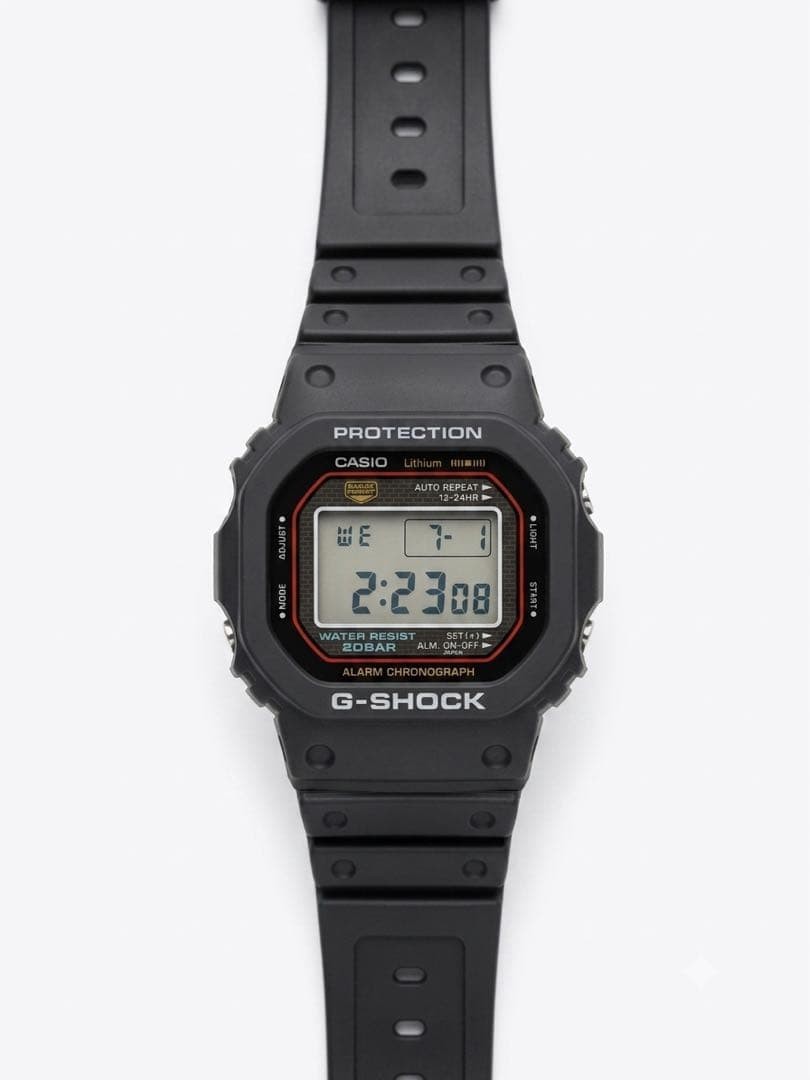 Casio G-Shock DW-5000R-1AJF Digital Watch Black Unused Shock Resistant