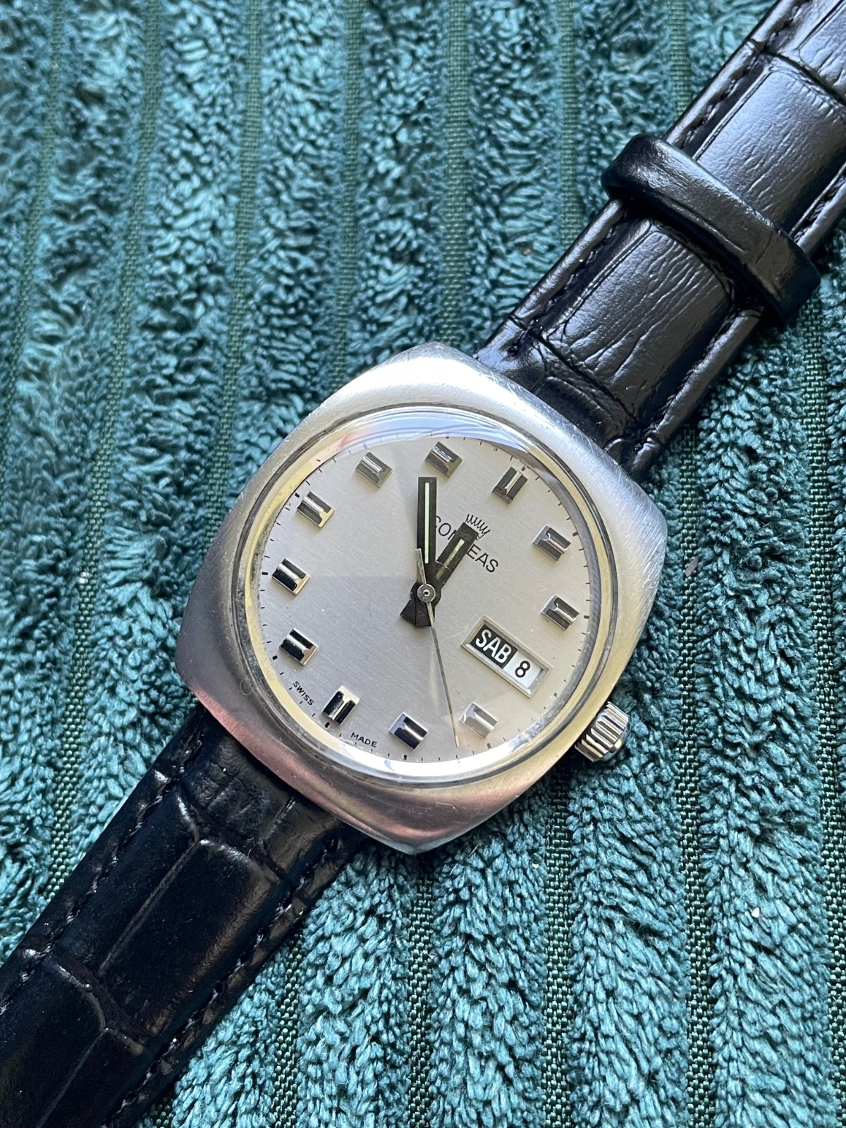 Conteas Automatic Day-Date Vintage Watch – ETA 2688 original box/price tag