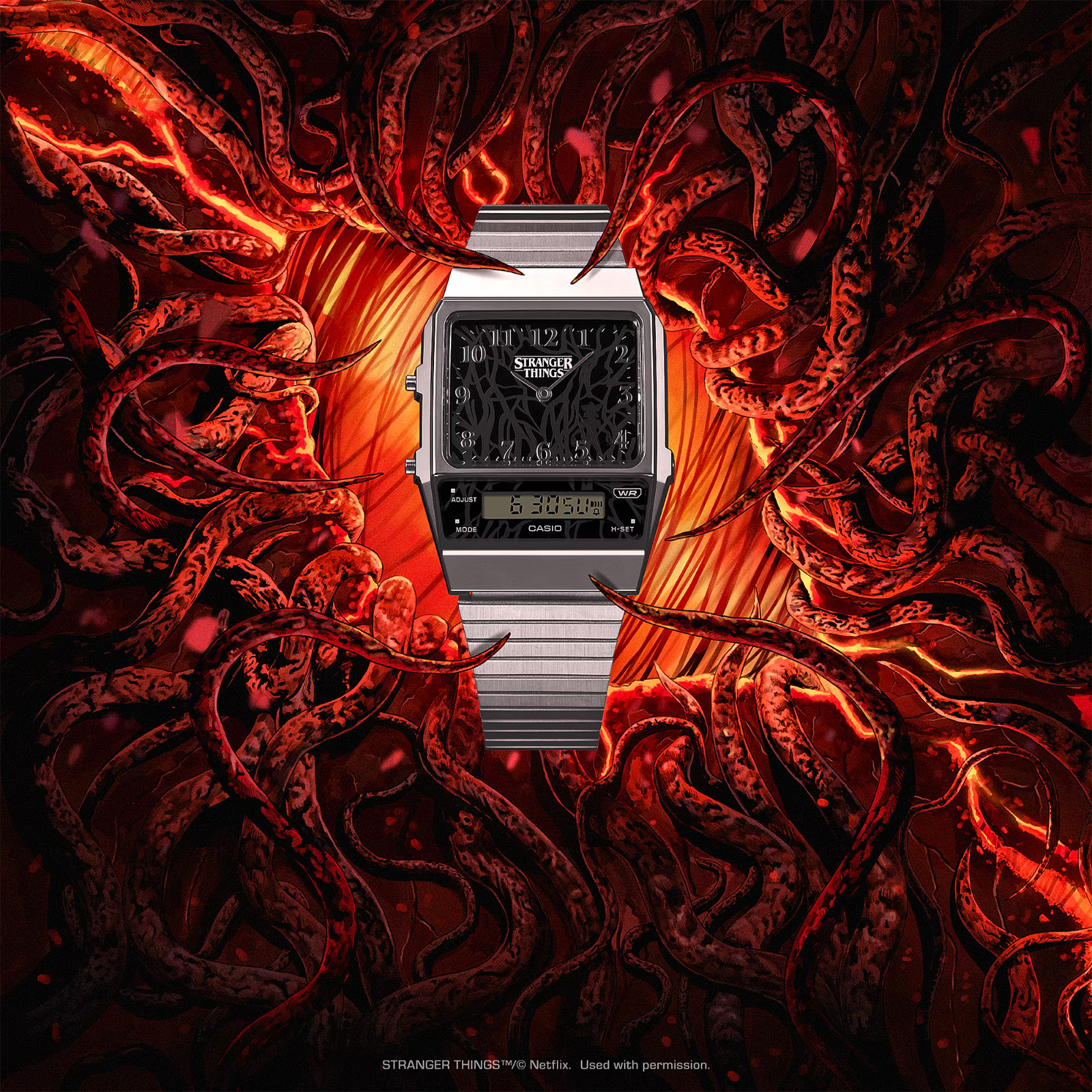 CASIO G-SHOCK AQ-800EST-1AJR CLASSIC Stranger Things Silver JAPAN NEW