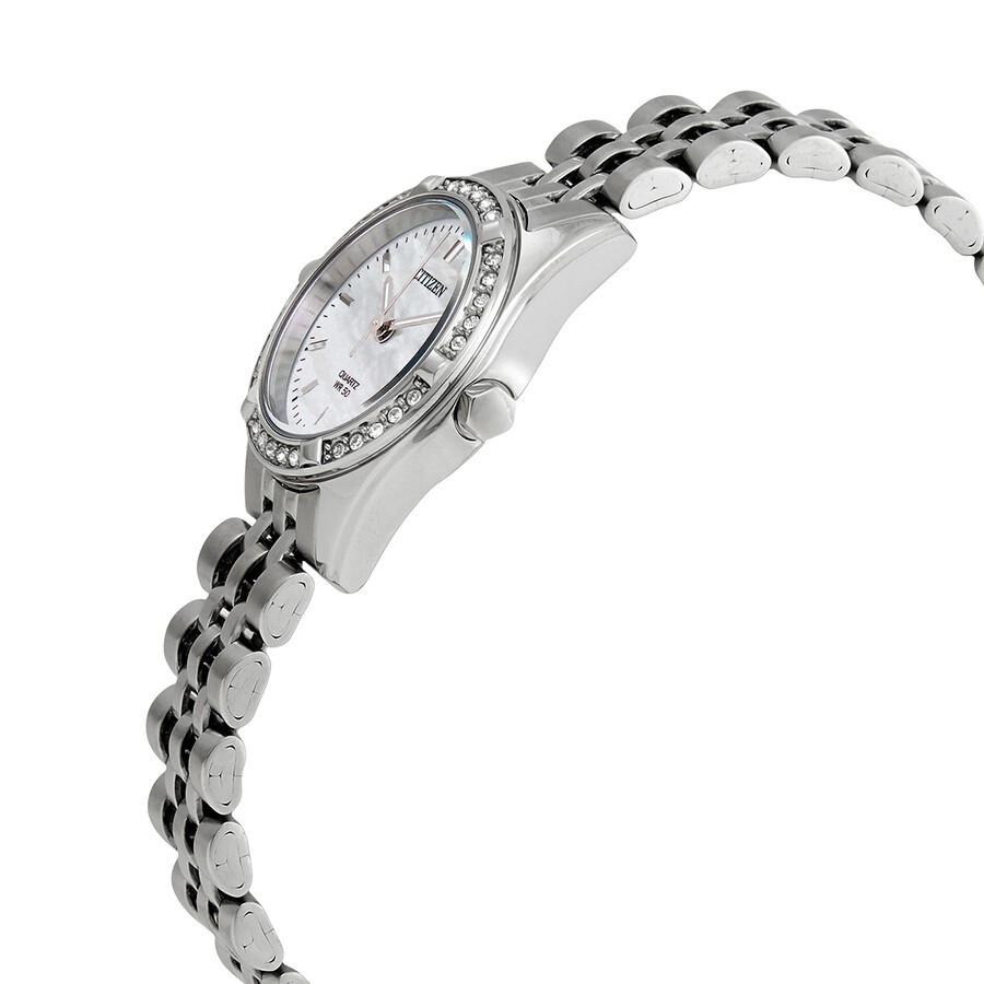 Citizen Ladies Quartz Crystal Mother of Pearl Dial Watch – EU6060-55D NEW