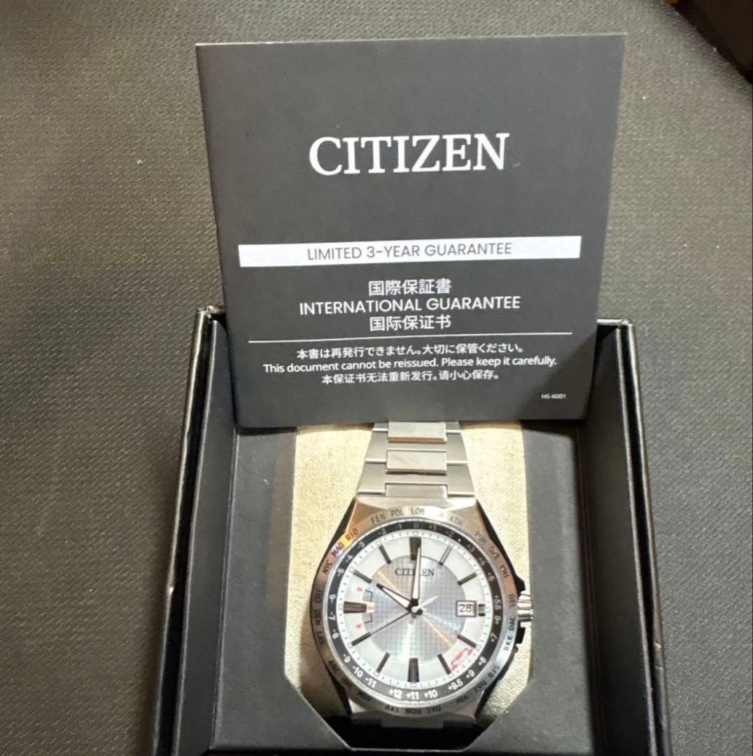 New Citizen Attesa Eco Drive Titanium Band CB0210 54A