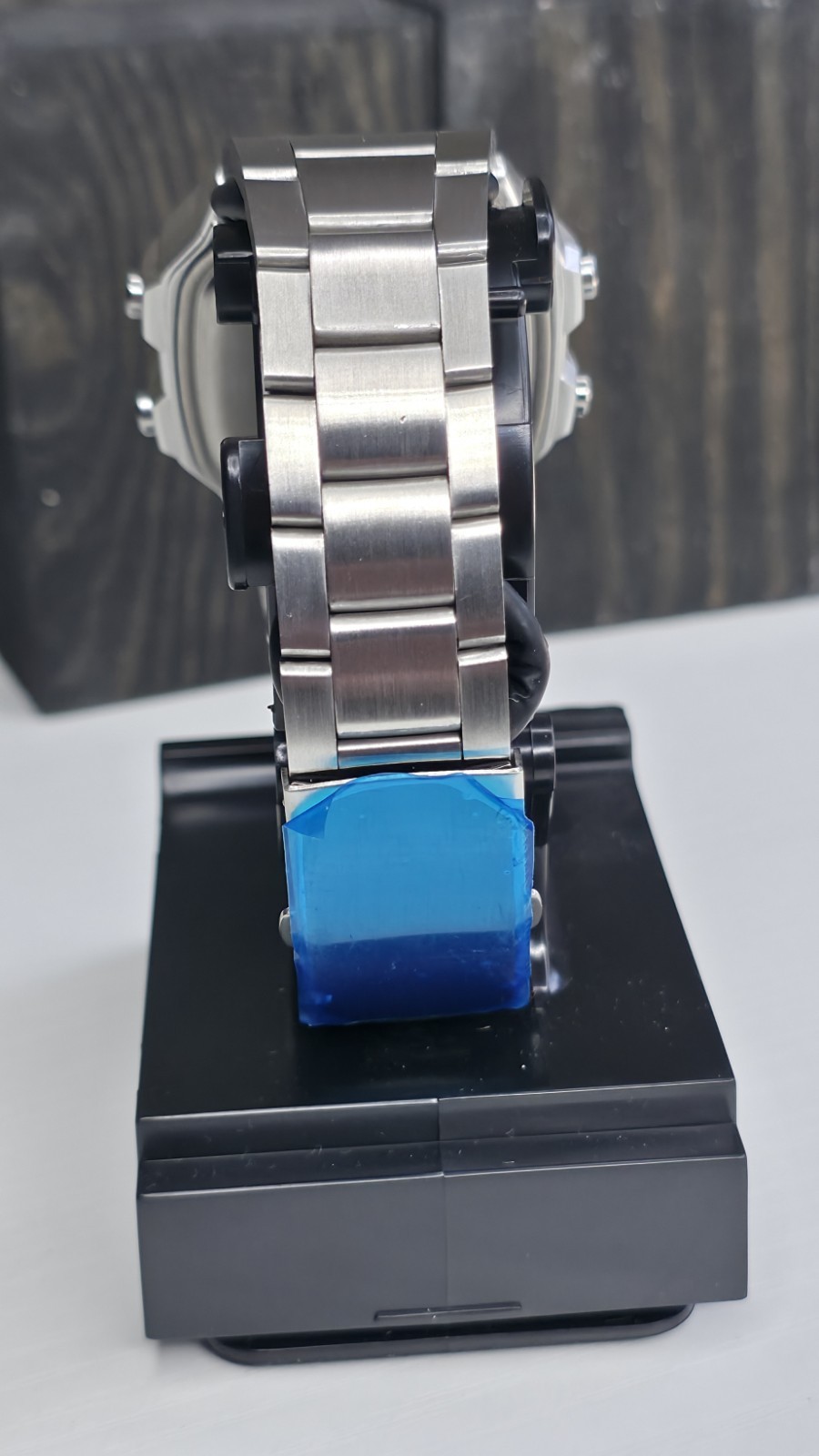 Casio AE-1200 “Latitude Blue” World Time- Stainless Steel – Oil Filled Hydro Mod