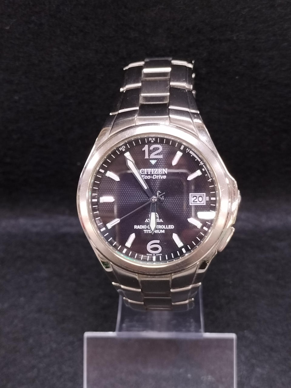 CITIZEN H410-T003788 Radio solar watch Authentic From Japan