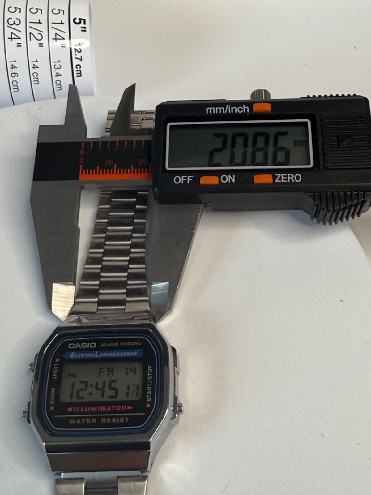 Vintage Casio Alarm Chrono Electro Luminescence Digital Wristwatch