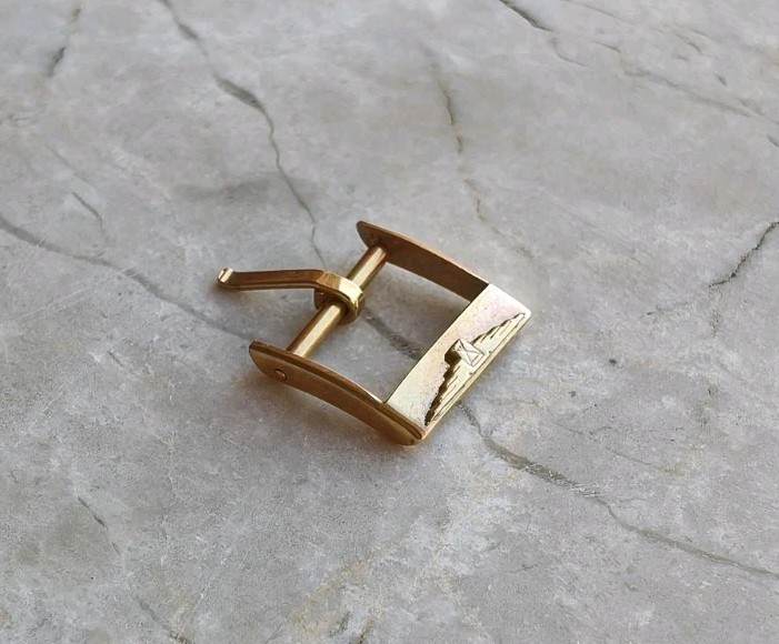 40s LONGINES ORIGINAL GOLD PLATED WATCH STRAP BUCKLE BUCKBIA WATCHES 14mm