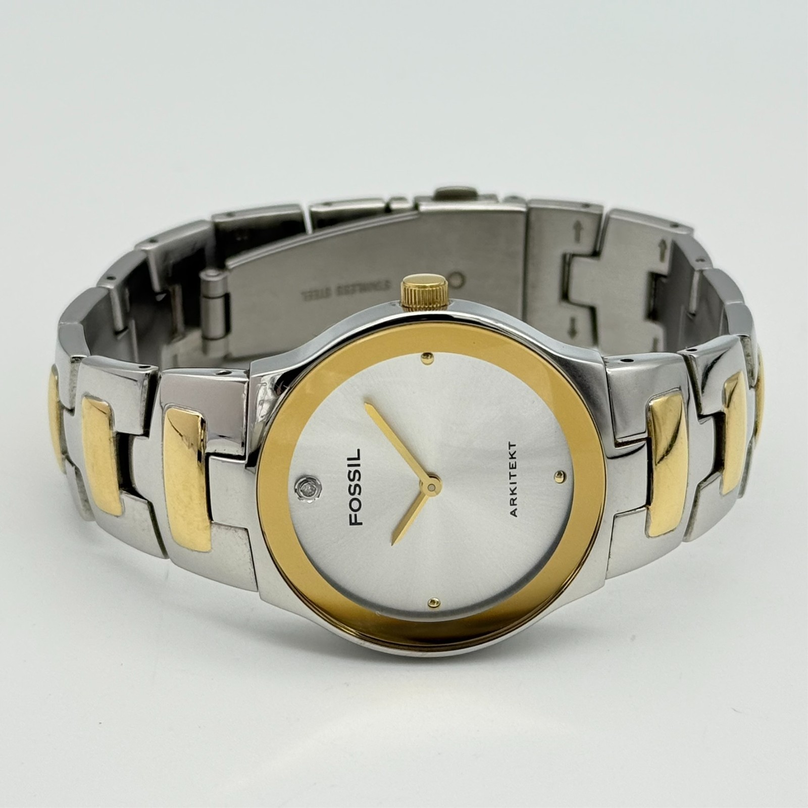 Men’s FOSSIL Arkitekt All Stainless Steel Two-Tone Classic 35mm Watch, FS3029