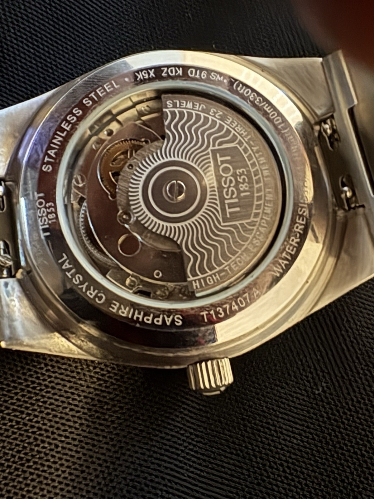 Tissot PRX Powermatic 80 Black Dial 40mm Auto Steel Bracelet 100m. Naked no box