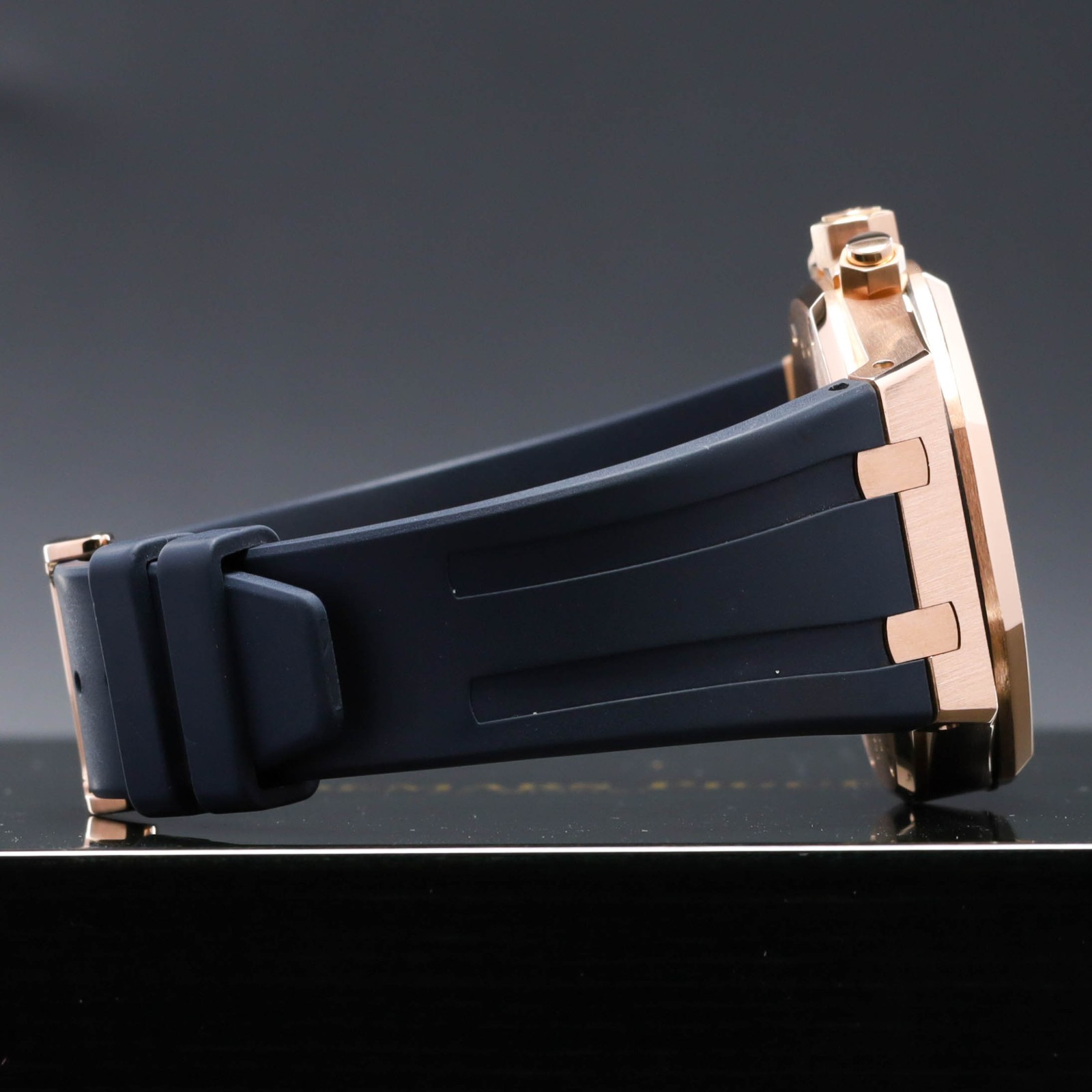 Audemars Piguet Royal Oak 39mm Rose Gold Silver Tapisserie Strap 26320OR