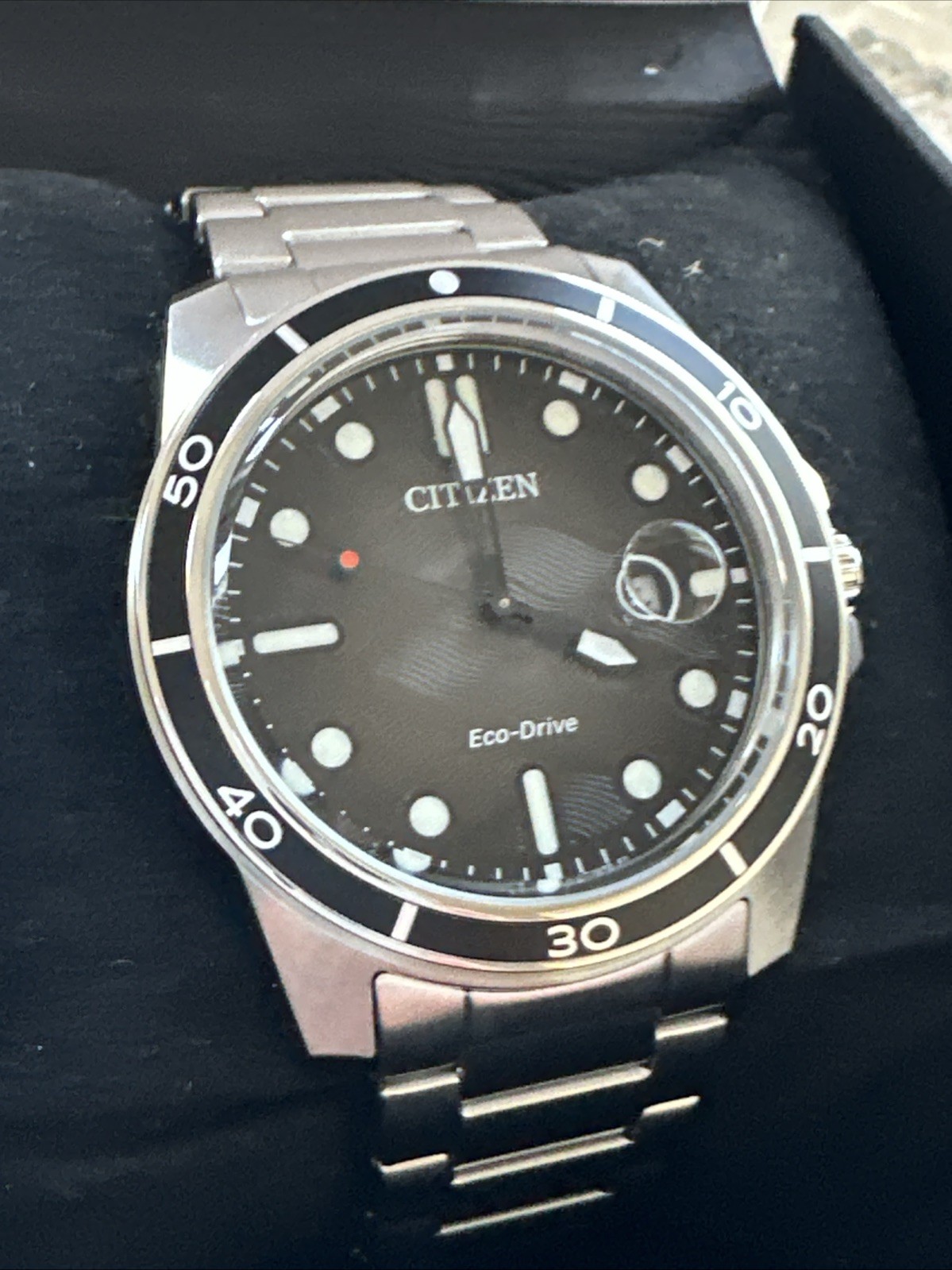 Citizen Marine 1810 Eco-Drive Black Dial Men’s Watch AW1816-89E