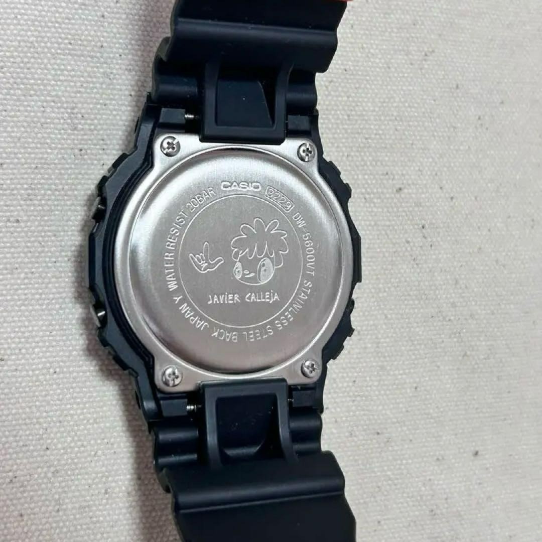 Casio ‎G-Shock × Javier Calleja DW-5600VT Black Watch NoBox Excellent Japan t66