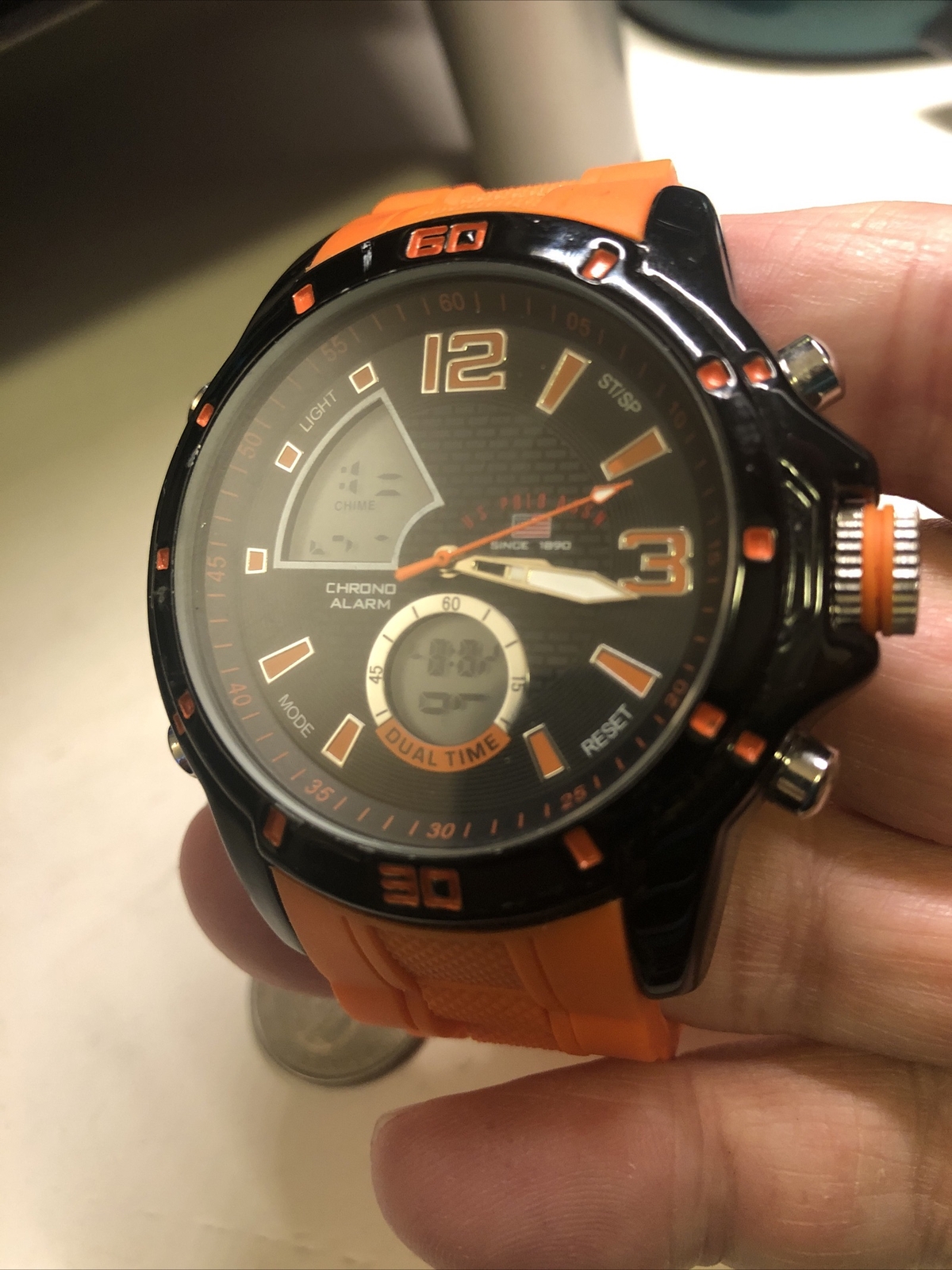 US POLO DUAL TIME WATCH
