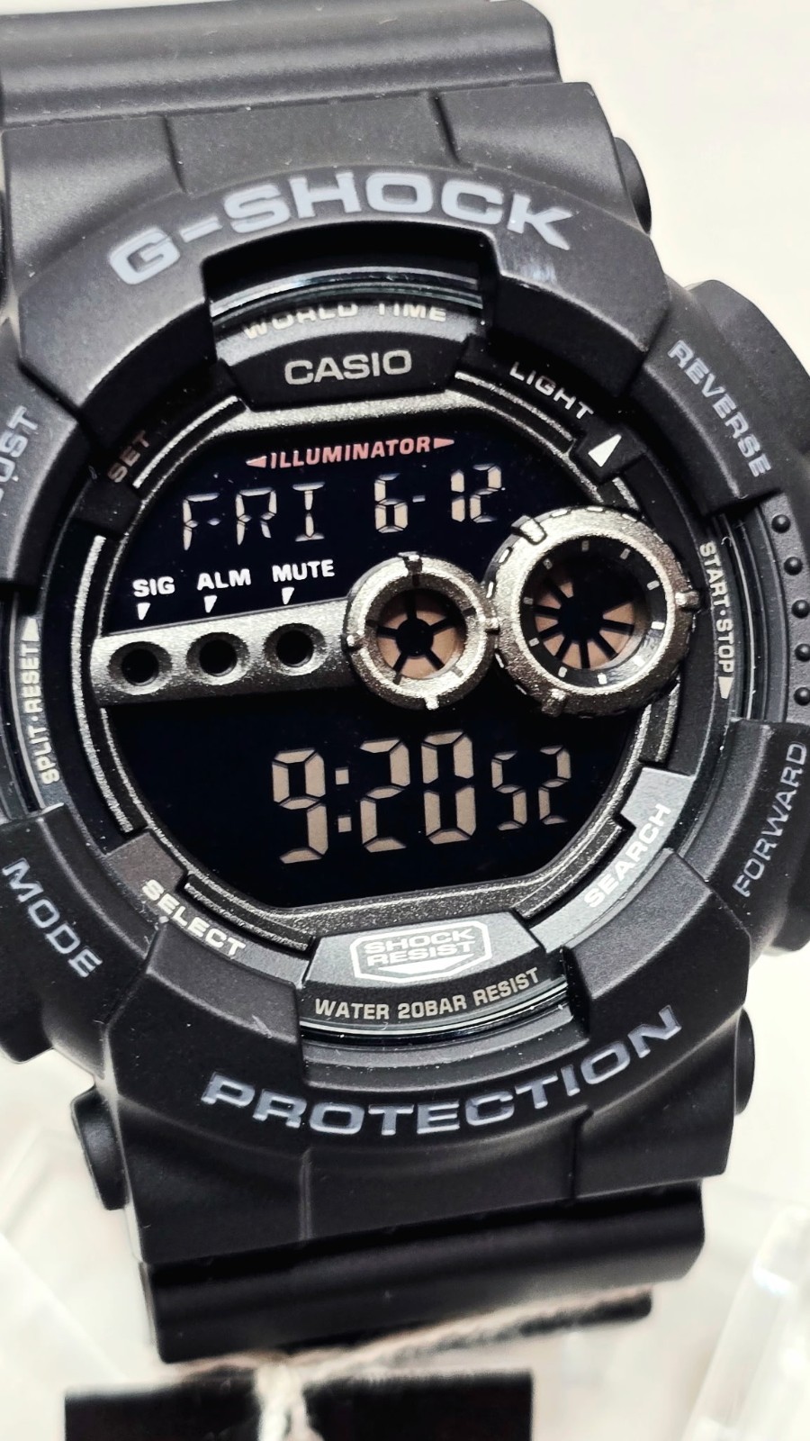 Casio G-SHOCK GD-100-1BCU Unisex Quartz Digital 200m Black Resin w/Box