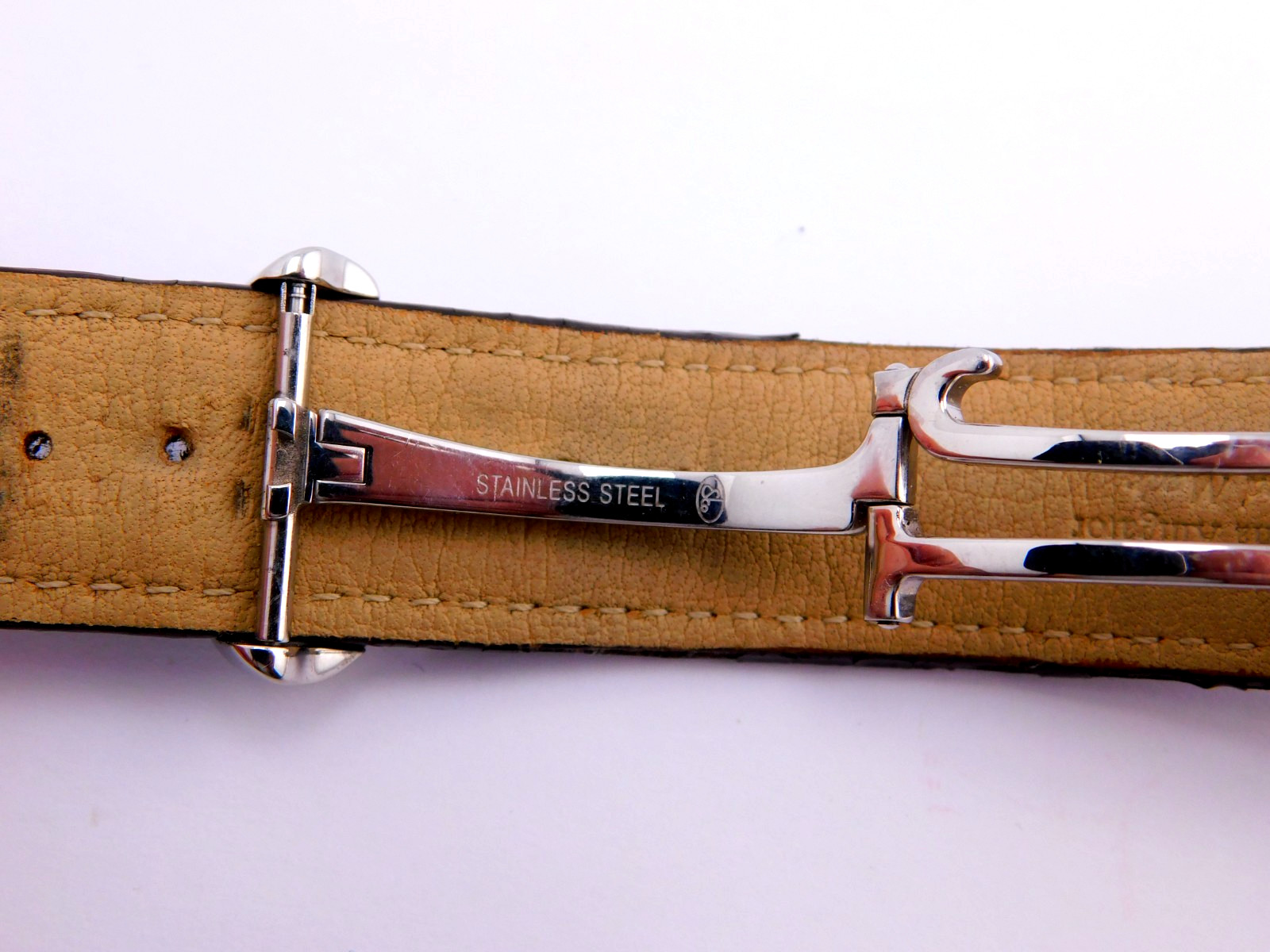 GENUINE JACOB & CO 22MM BROWN ALLIGATOR MENS WRISTWATCH BAND