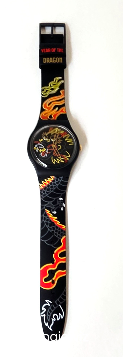 SWATCH SWISS MADE MODEL DRAGON IN WIND, BAND AND FACE INTERTWINE S029Z137 NIB