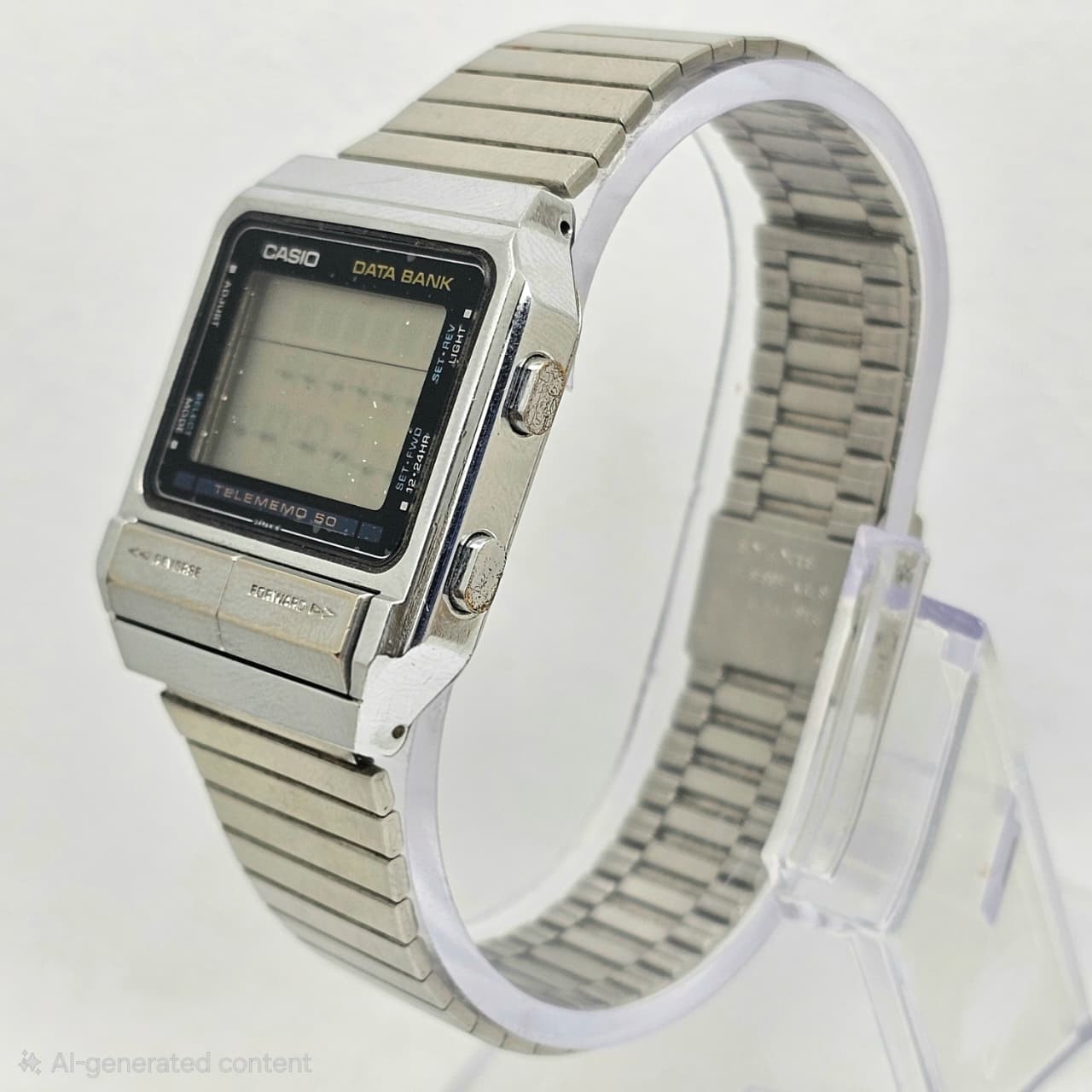 CASIO DATA BANK DB-510 TELEMEMO 30 MODULE 262 DIGITAL VINTAGE MEN’S WATCH