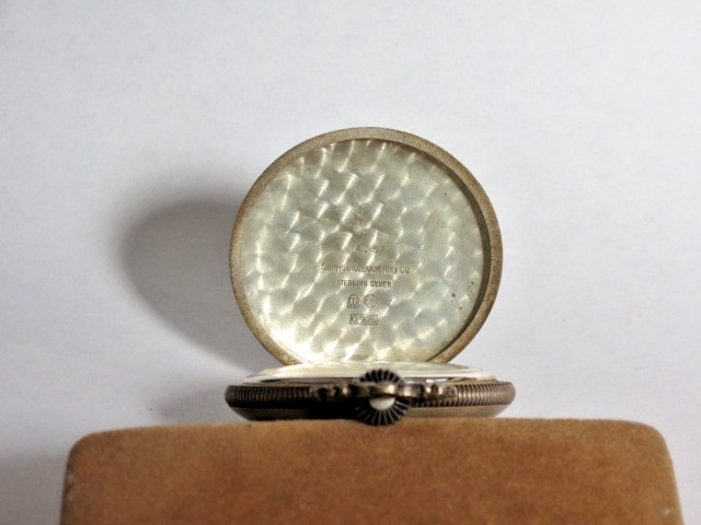 1776-1976 US Bicentennial 0.925 Silver Case Swiss Made 17 Jewel Pocket Watch