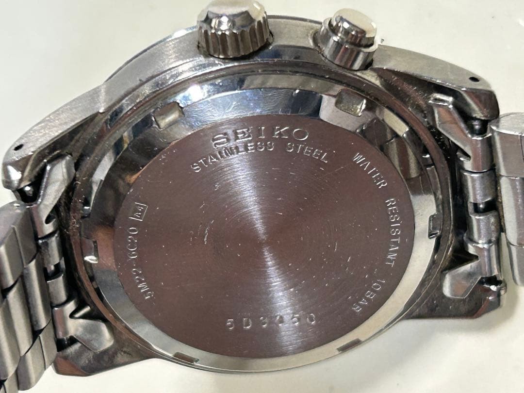 Perfectly working condition [New secondary battery] SEIKO S suspension military