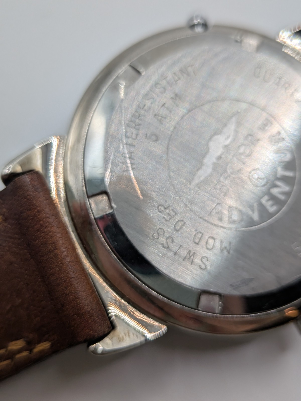 Classic Blue SECTOR Adventure Swiss Made Wrist Watch With Brown Leather Band